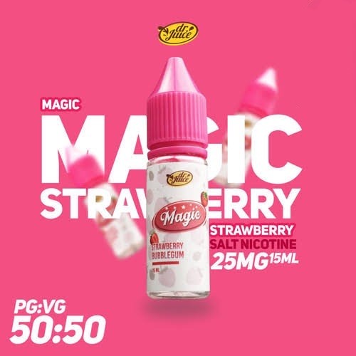 Magic Strawberry Bubblegum Salt Nic 15ML by Dr Juice