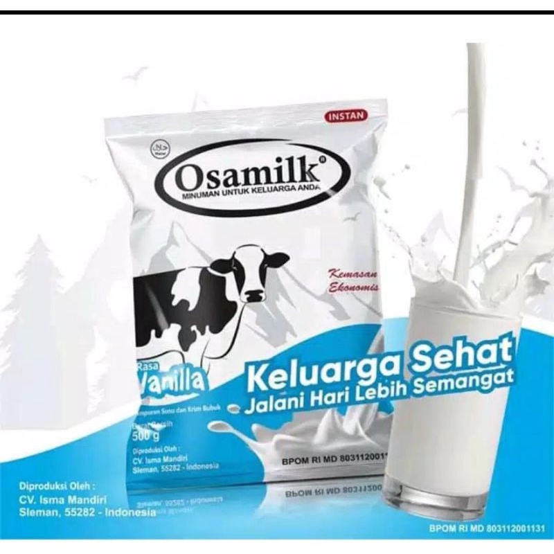 

[ TERLARIS & TERPERCAYA ] OSAMILK VANILLA - Susu Penggemuk Badan Susu Sapi Bubuk Anak & Dewasa ORIGINAL COD