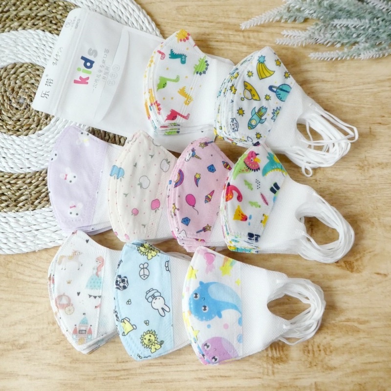 Masker duckbill import motif anak anak usia 3-10 tahun per pcs