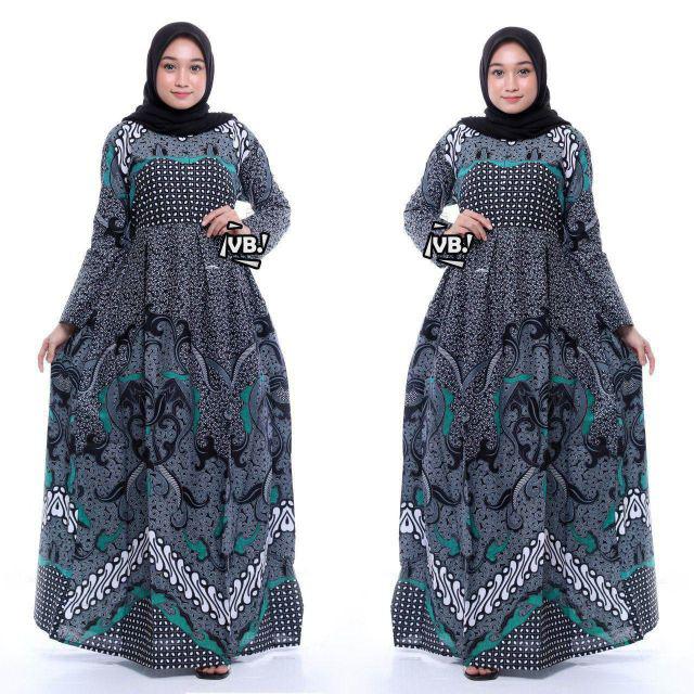 Batik Couple keluarga sania ruffle couple ori ndoro jowi dnt sogan sekar ulir Motif dimensi Abu-GAMIS