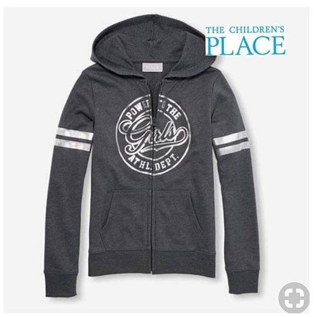 Jaket Hoodie Anak Perempuan Place Power Of Girl