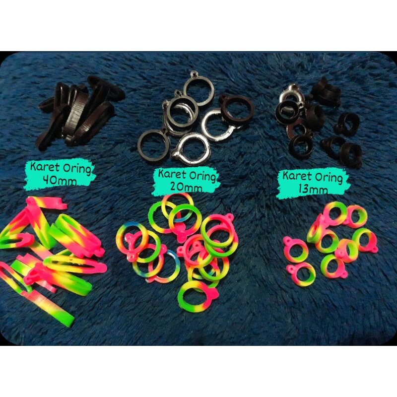 Karet O Ring Tali Lanyard 13mm 20mm 40mm