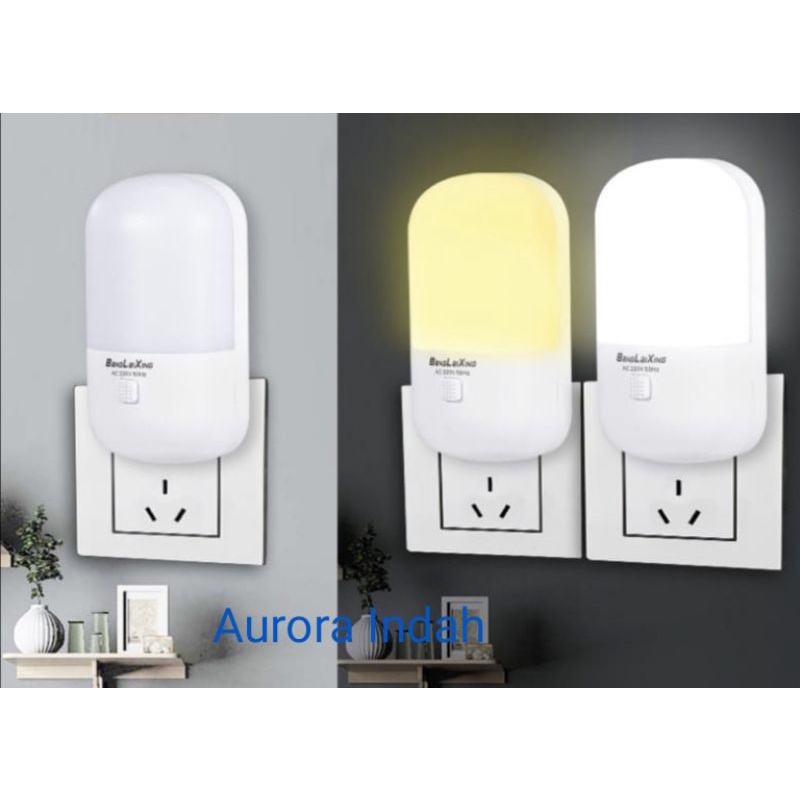 Lampu Tidur Lampu Malam/Led Night Light /Lampu Mini Hemat Energy 2Warna Putih Dan Kuning