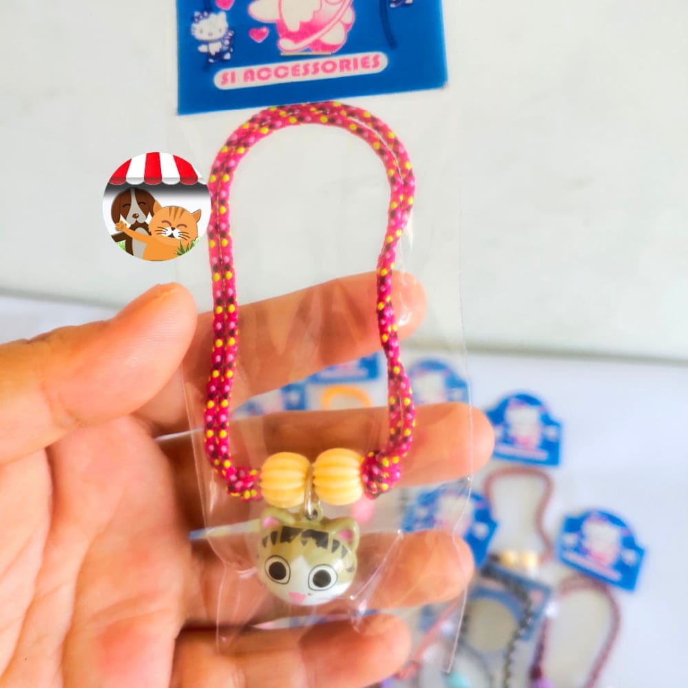 Kalung Kucing Lonceng Kalung Kucing Prusik Karakter Kalung Anak Kucing