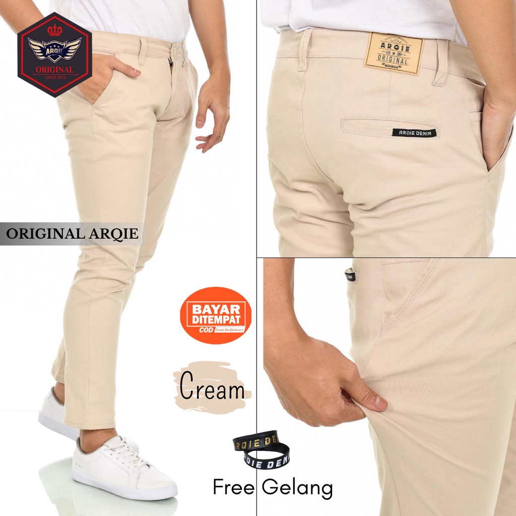 TERBARU !! CELANA PANJANG CHINO PRIA SLIMFIT original premium bahan melar/ngaret keren murah tebal berkualitas premium