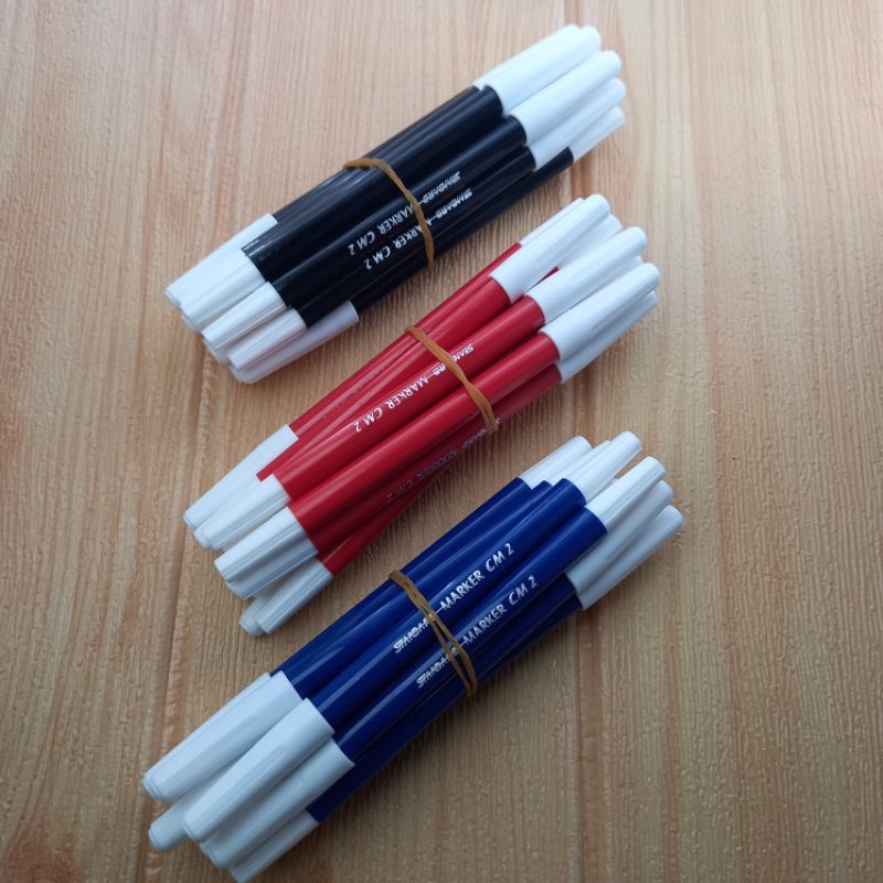 PTM-SPIDOL Marker isi 12/Spidol Hitam/Spidol Merah/Spidol Biru/Spidol Kecil