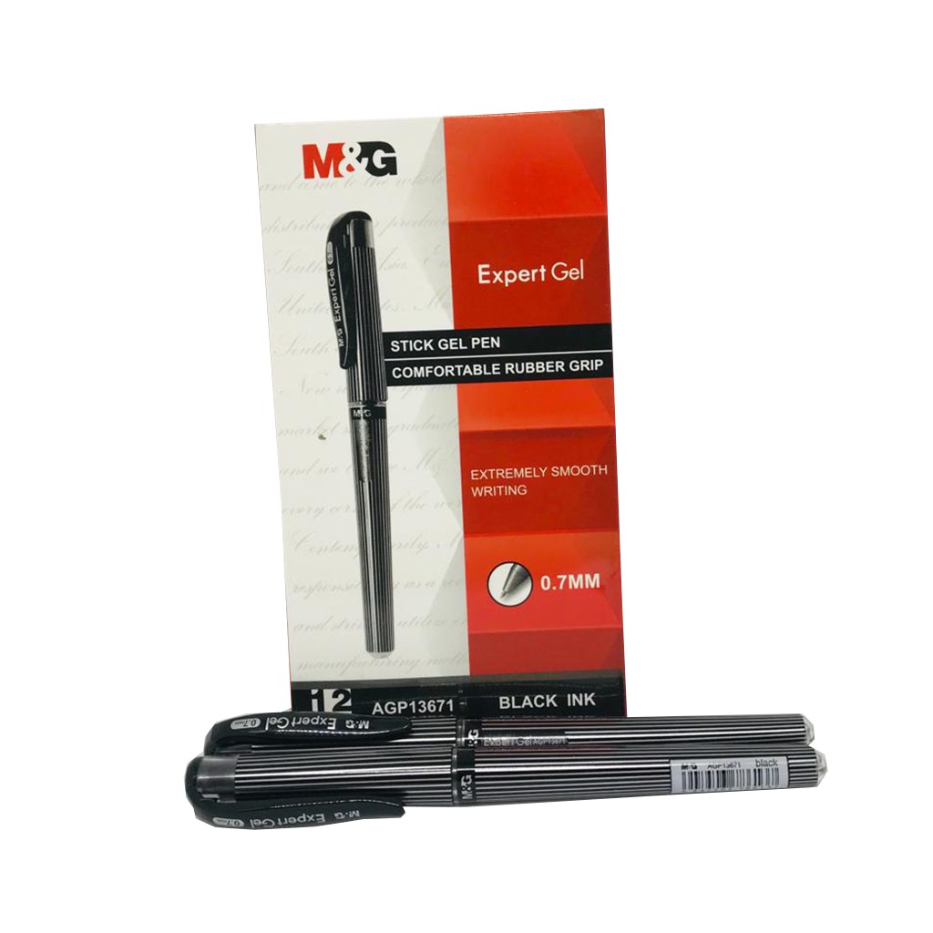 

M&G Bolpoin Elegant Gel Pen, Rubber Grip Ink: Black 1.0mm