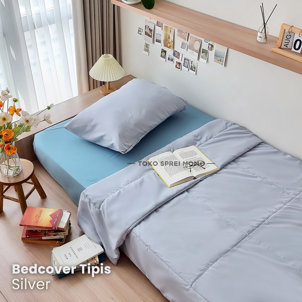 Bedcover Polos Single Microtex - Selimut Saja