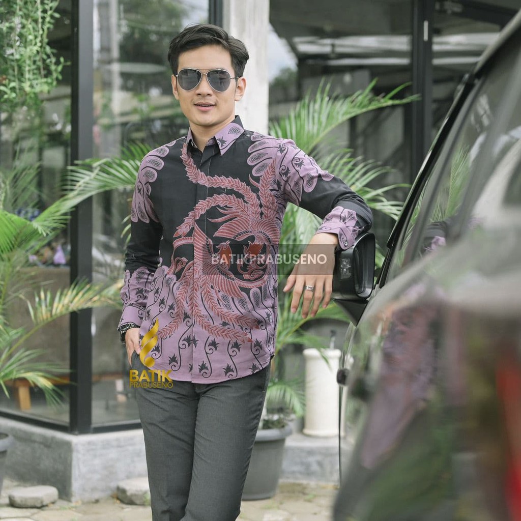 Batik Pria ALTAR SEMBADA KEMEJA BATIK PRIA LENGAN PANJANG SLIM FIT SLIMFIT ORIGINAL ORI ASLI PRABUSE