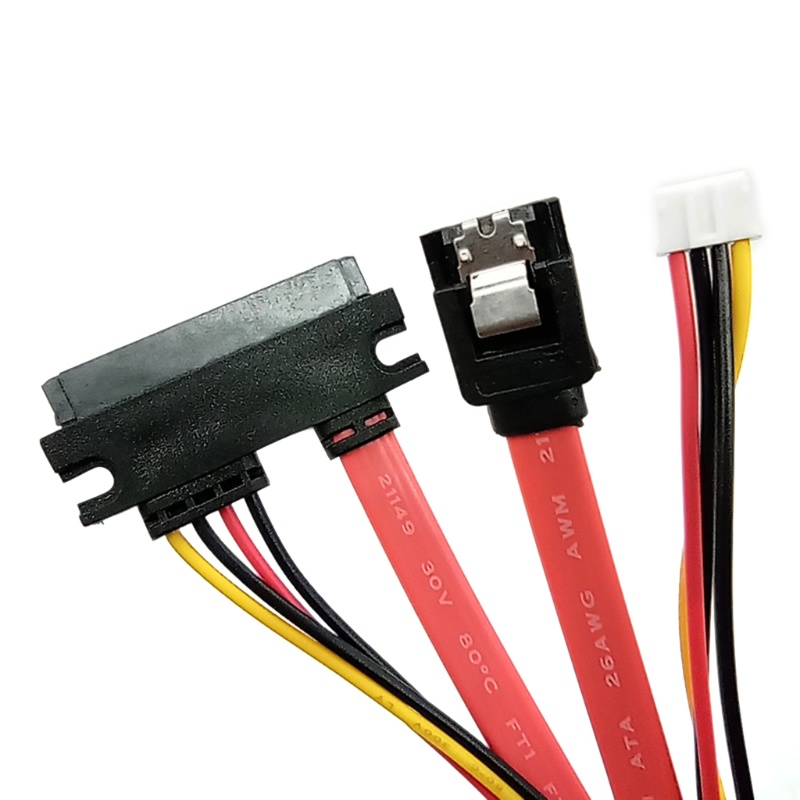 Zzz Kabel Extension Data Sata Iii 7 + 15 (22 Pin, Sata Male Ke Female) 19.69in