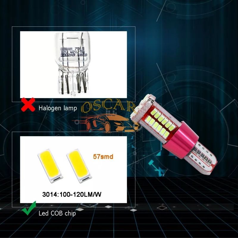 LED mobil motor T10 tancap extreme bright 57 SMD 4041 canbus no error