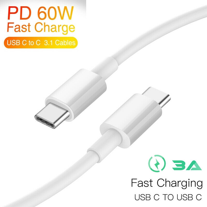 Kabel Data 3A 60W Kabel Charge Cepat Universal Untuk Tipe-C Ke Tipe-C Samsung Kabel PD Fast Charging USB C Cable