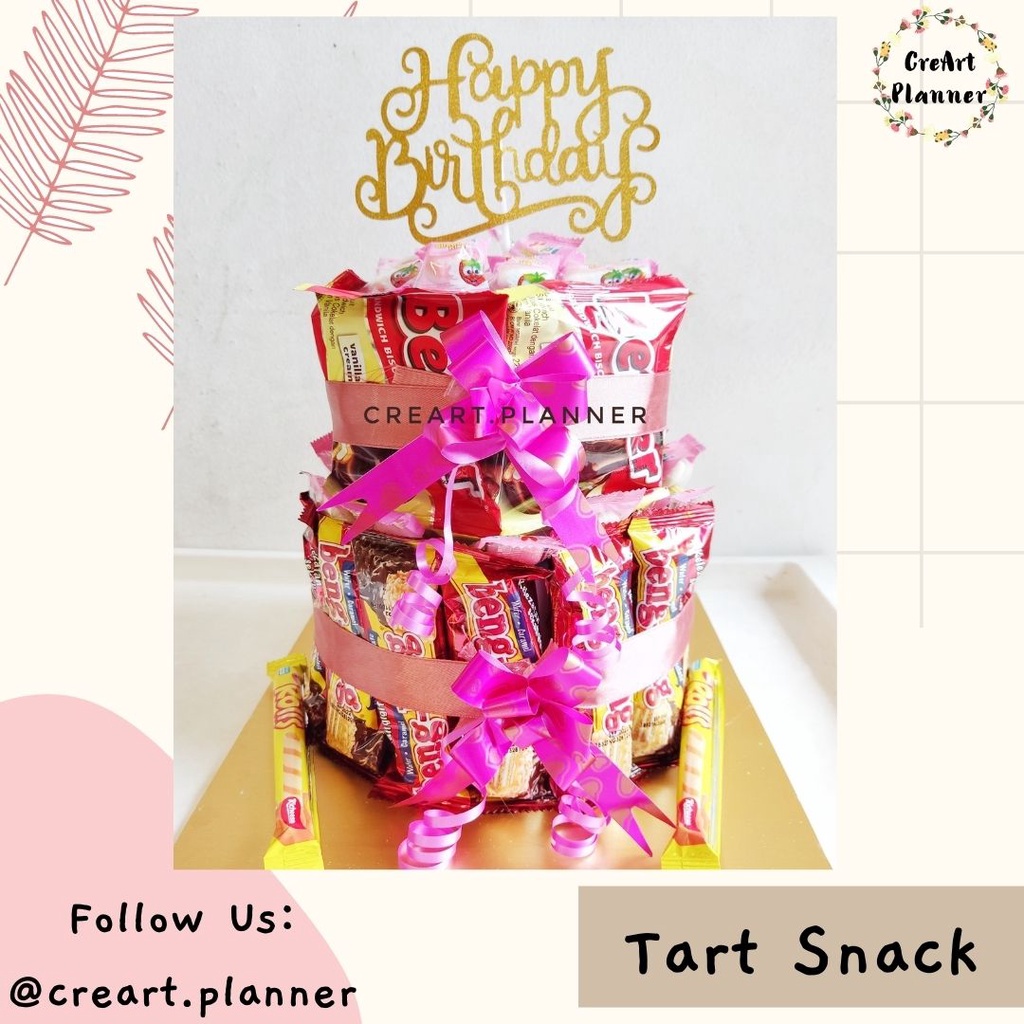 

Kue Ultah Snack.Kue Ulang Tahun.Birthday Cake.Snack Tart.Snack cake.Beng beng 1