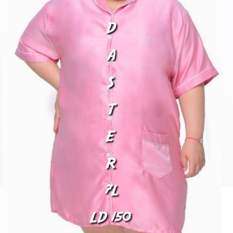 Piyama Couple Ibu Dan Anak Satin Polos Dusty Pink Baju Lengan Panjang Celana Panjang PP DUSTY PINK