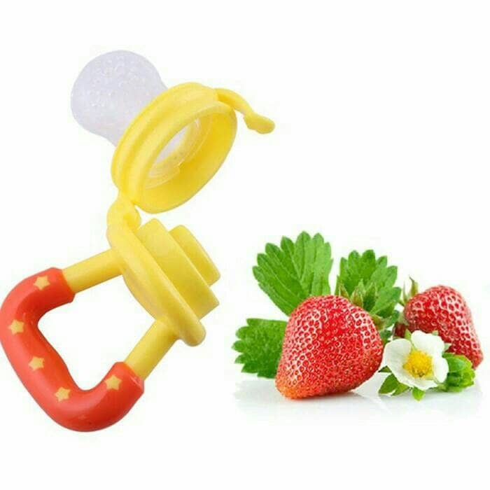 EMPENG BUAH / Dot Buah / Sayuran Bayi Lucu / Dot Bayi / Baby Fruit And Food Feeder-KUNING