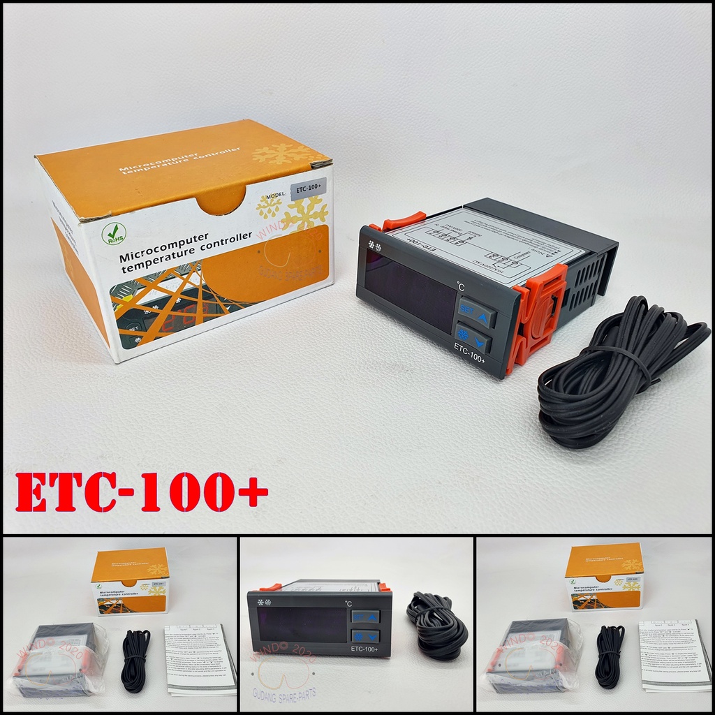 THERMOSTAT ETC-100+ | TEMPERATURE CONTROL DIGITGAL ETC100+ | PENGATUR SUHU COOL STORAGE ELITEC