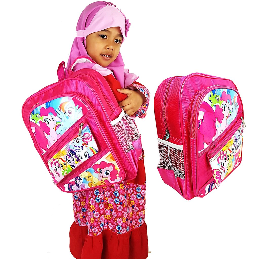 CUCI GUDANG!! TAS RANSEL ANAK  CEWEK SEKOLAH PG TK PINK DAN UNGU CANTIK DAN LUCU