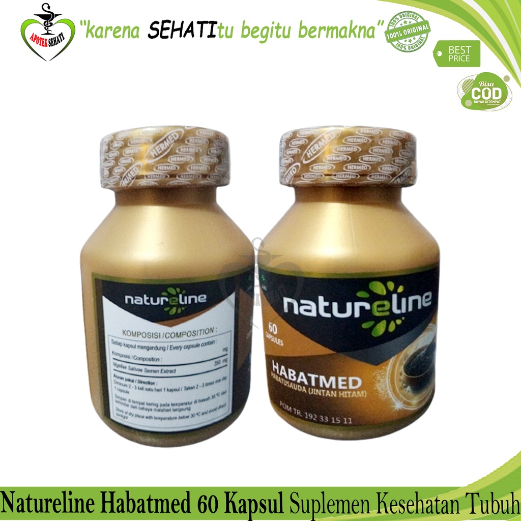 Natureline habatmed isi 60 kapsul habbatusauda jinten hitam suplemen kesehatan