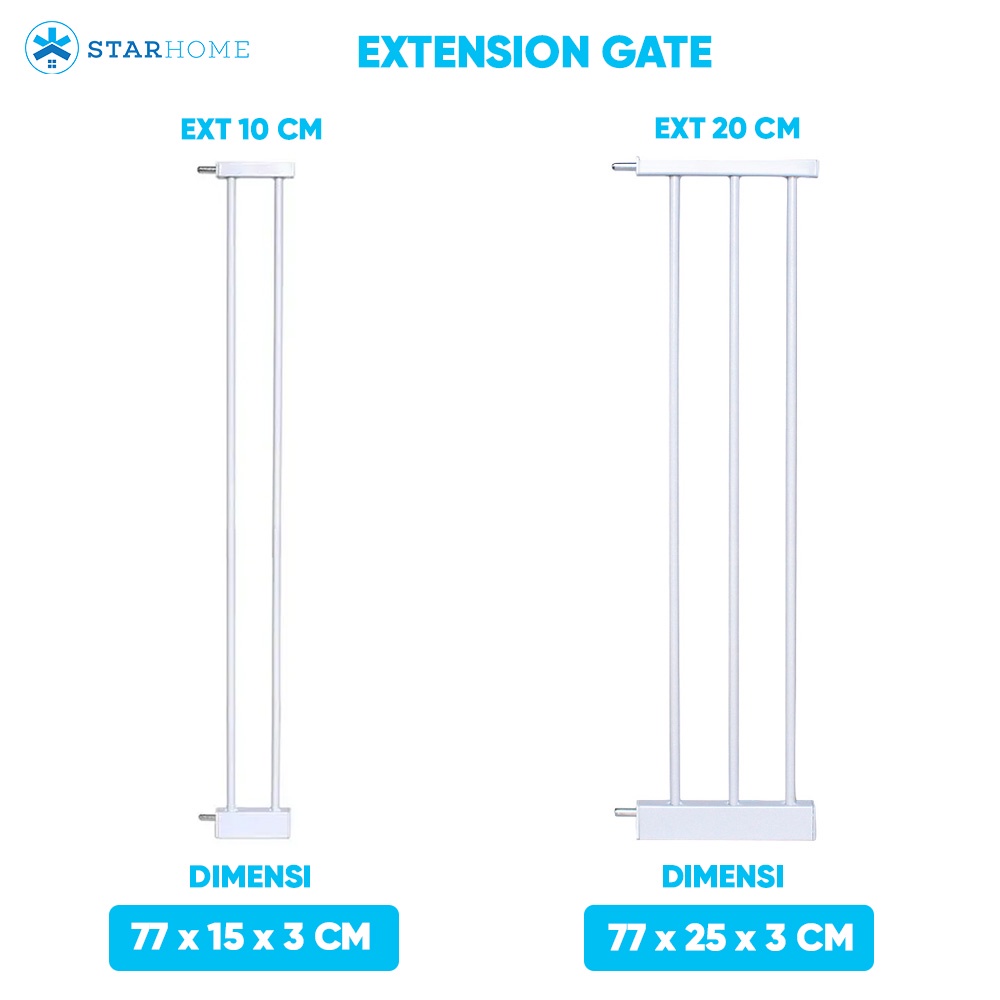 Pagar Bayi Pintu Pagar Pengaman Tangga Balkon StarHome Pembatas Tangga Dapur Kamar Mandi Baby Safety Gate Baby Gate