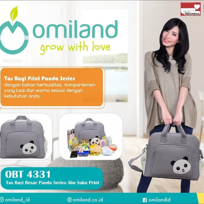 TERMURAH !! OMILAND TAS BAYI BESAR SERIES PANDA OBT 4331