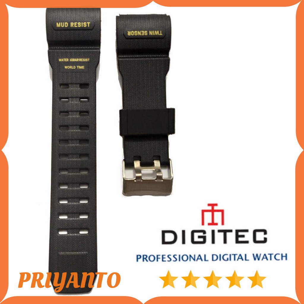 Strap Tali jam Tangan Digitec 2102 Digitec DG-2102T Black