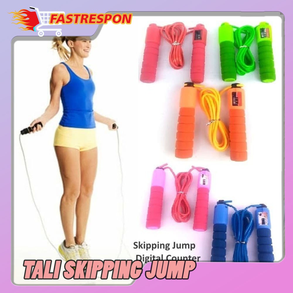 Tali Skipping Olahraga Jump Rope Skiping Counter Olahraga Fitness Lompat Peralatan Olahraga Murah