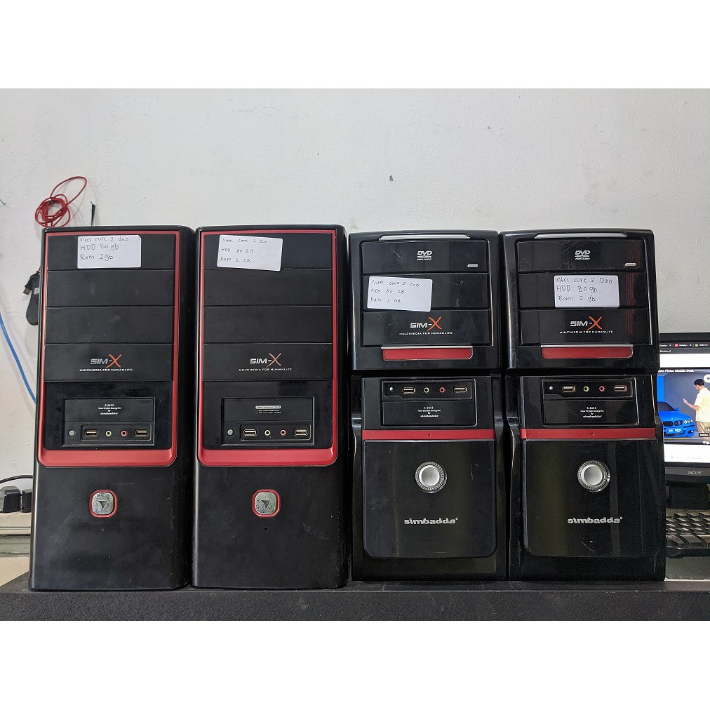 PC RAKITAN INTEL CORE 2 DUO  SIAP PAKAI OBRAL MURAH