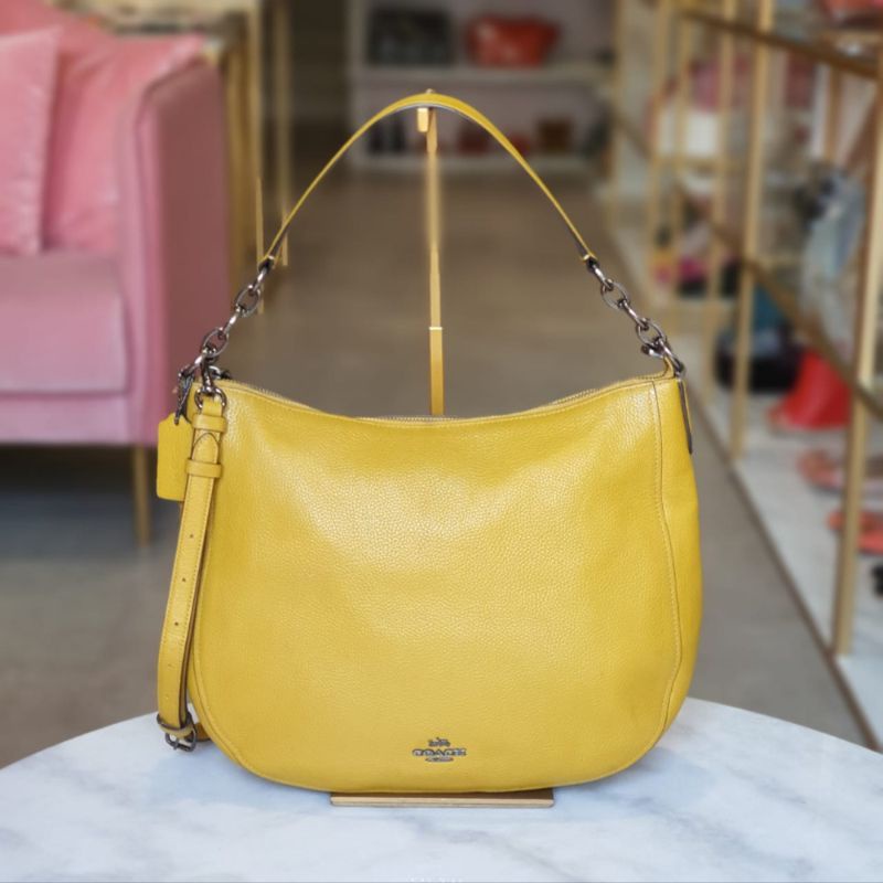 Tas preloved coach elle hobo | tas second