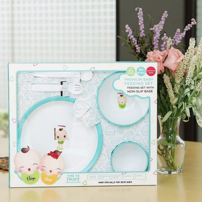 LITTLE BABY Premium Feeding Set Non Slip Alat Makan Bayi Kado Baby Gift Set