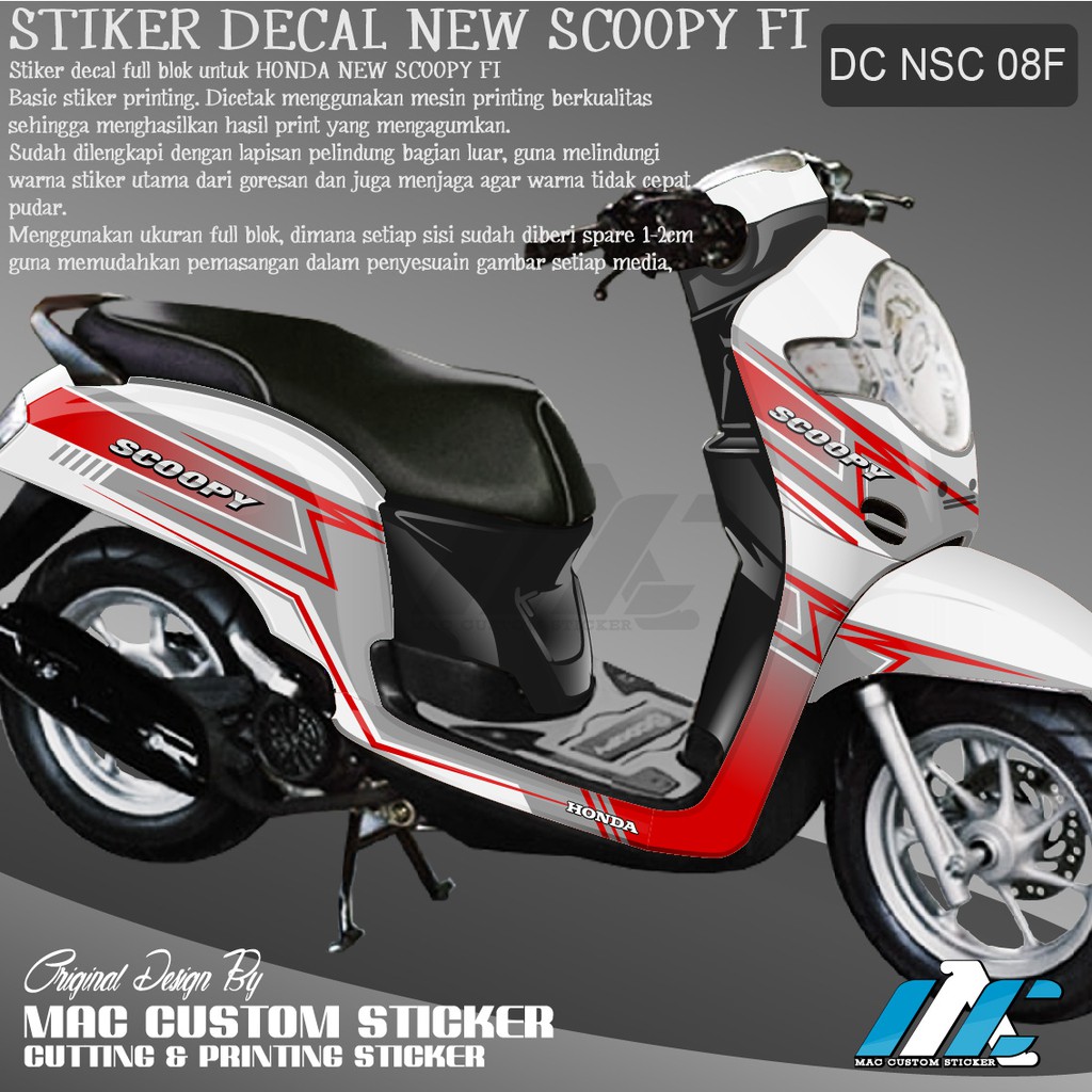 35 Trend Terbaru Modifikasi  Stiker  Scoopy  2021 Aneka 