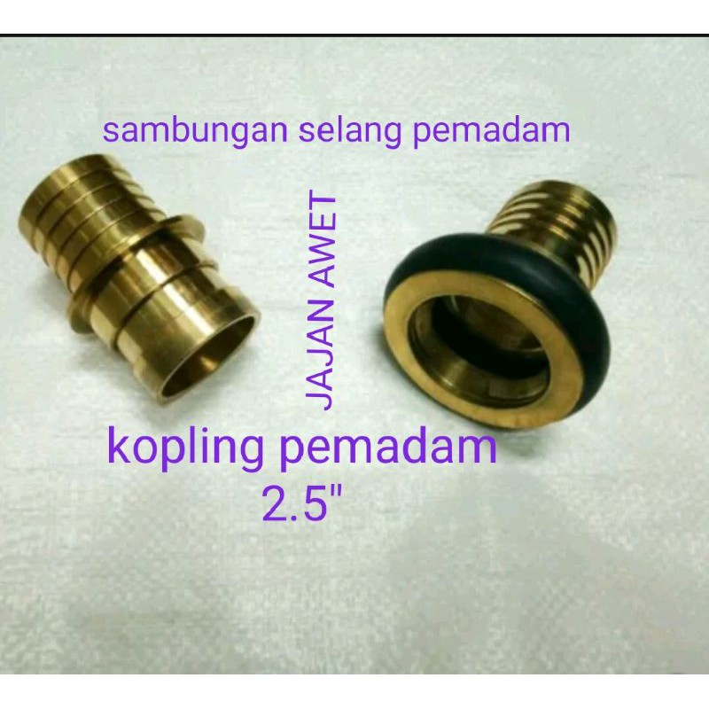 kopling pemadam 2.5 in - sambungan selang pemadam 2.5 inch