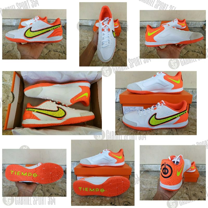 Sepatu Futsal Nike Tiempo Legend 9 Academy IC White Bright Crimson [ DA1190176 ]