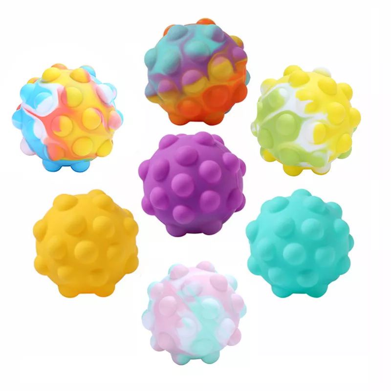 Mainan anak POP IT fidget push RAINBOW bahan lentur tebal TERMURAH-6