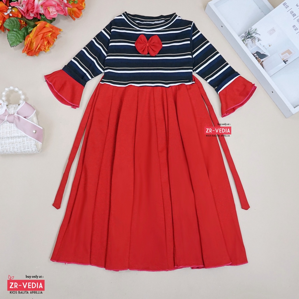 Gamis Farissa 4-6 Tahun / Baju Ngaji Anak Cewek Muslimah Long Dres Girl Panjang Syar'i