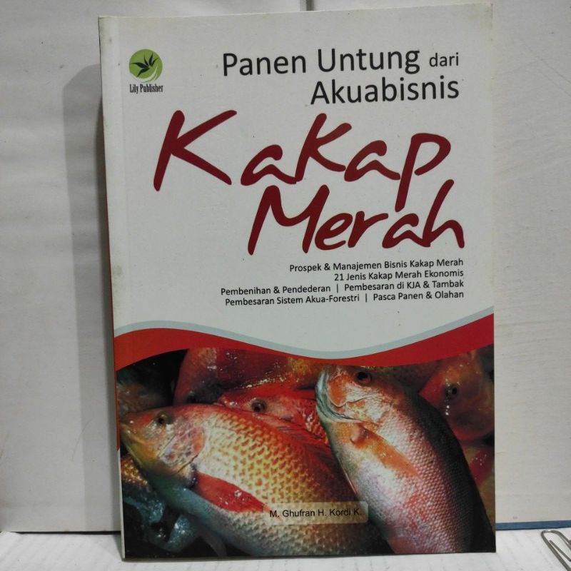 Buku Panen untung dari akuabisnis kakap merah