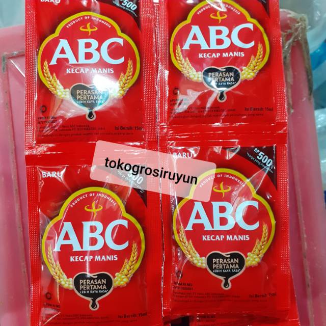 

Kecap abc 12 x 15 ml kecap manis abc kecap renceng tokogrosiruyun