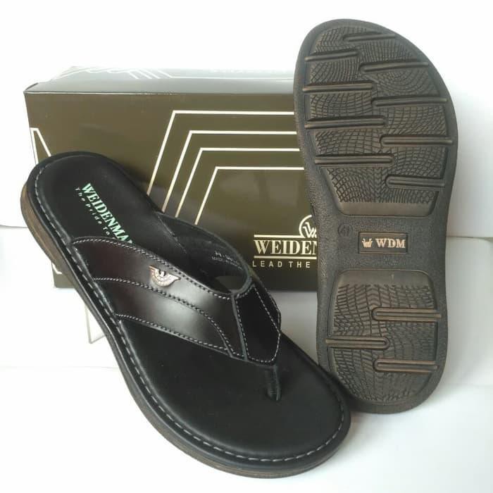 SANDAL KULIT WEIDENMANN PI 001 HITAM ORIGINAL - , FULL ORIGINAL