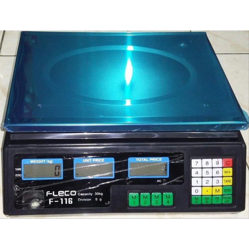 Timbangan Digital Fleco F-116/Timbangan 30KG/Daging/Sayur/Buah DLL