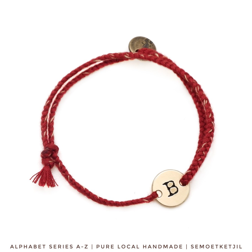 

Semoet Ketjil Gelang Bohemian A - M Dual Inisial Huruf Alphabet Boho Reguler