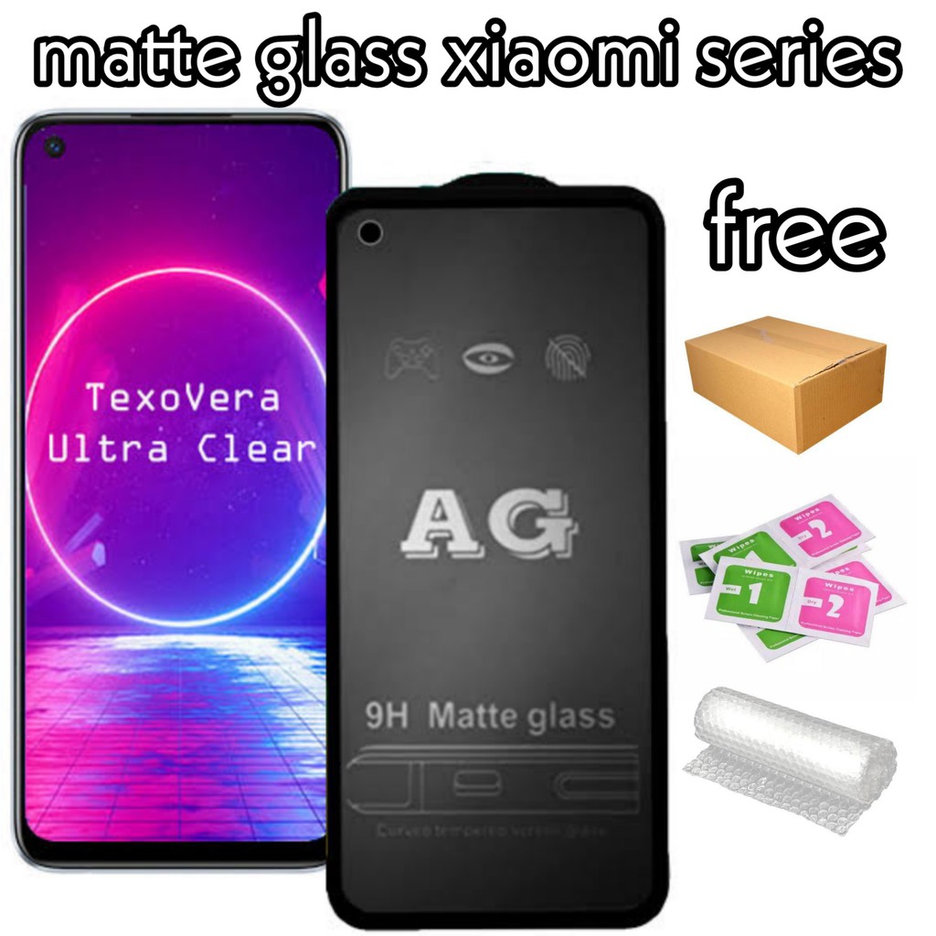 tempered matte glass xioami pocophone f1 f2 f2 pro f3 m2 m2 pro m3 m3 pro x2 x3 x3 pro mi a1 mi a2 mi a2 lite 6x mi 8 lite