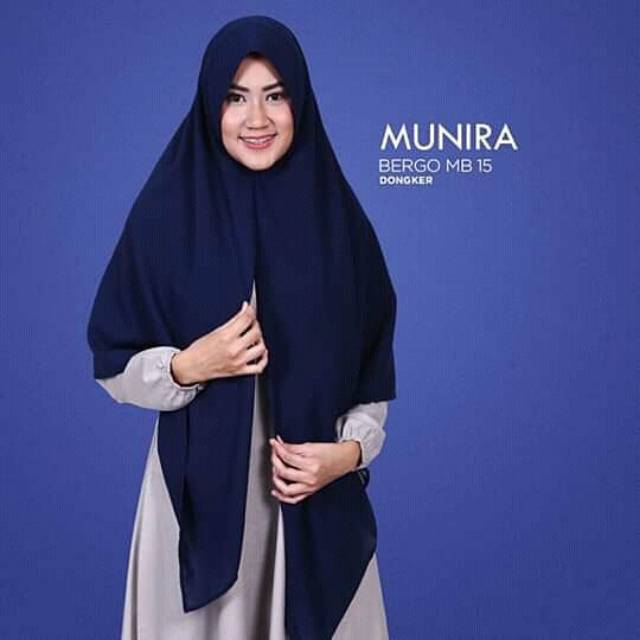 Hijab Khimar Pet Jilbab Segiempat Instan Munira MB15