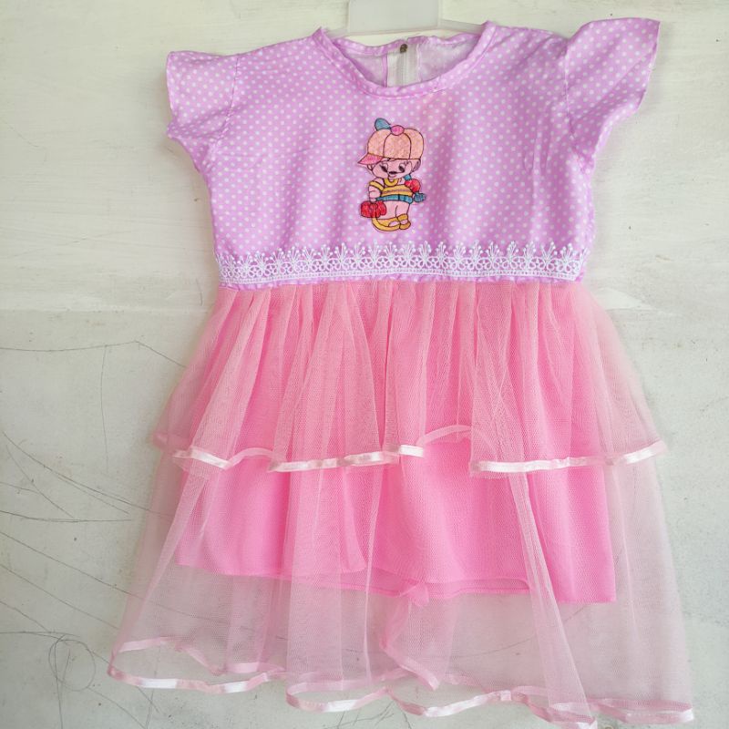 dress anak cewek perempuan 1  2,5 tahun ( dress tutu anisa )