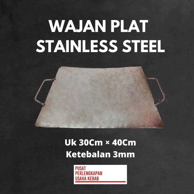 Wajan Plat Stainless Steel || Wajan Kebab Burger