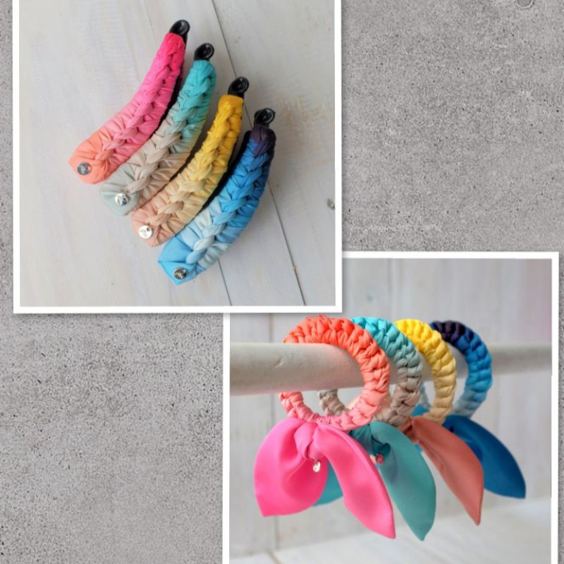 Handmadepita x Mmehuillet : Marshmallow Scrunchie