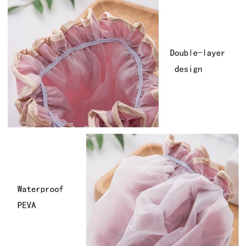 Shower Cup Penutup Kepala WATERPROOF Topi Mandi Tutup Kepala CREAMBATH SHOWER CAP F723