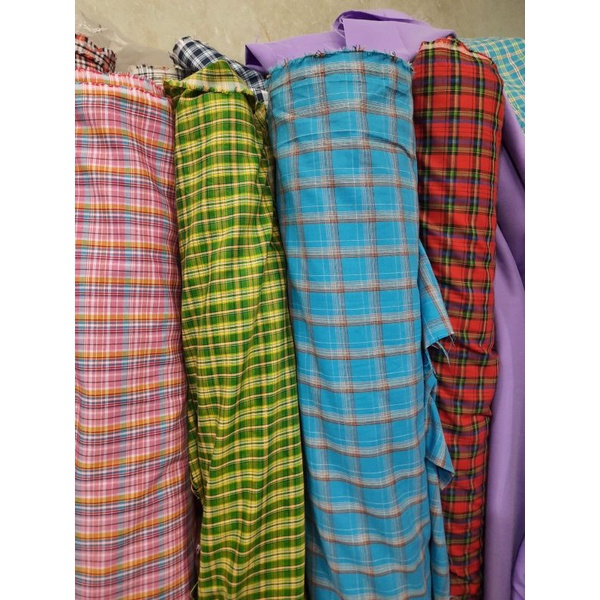 Kain Katun Kotak/Kain Katun Kotak Seragam Sekolah