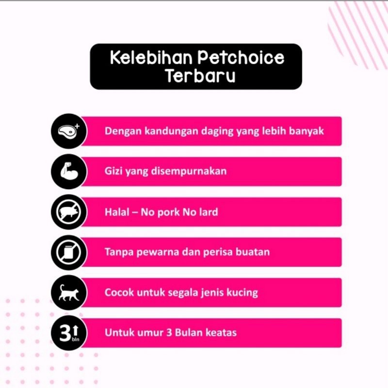 Makanan Kucing Basah PET CHOICE kaleng 340gr catfood  wetfood bukan LIFECAT