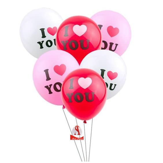 Balon latex doff tulisan/ Balon tulisan I LOVE YOU