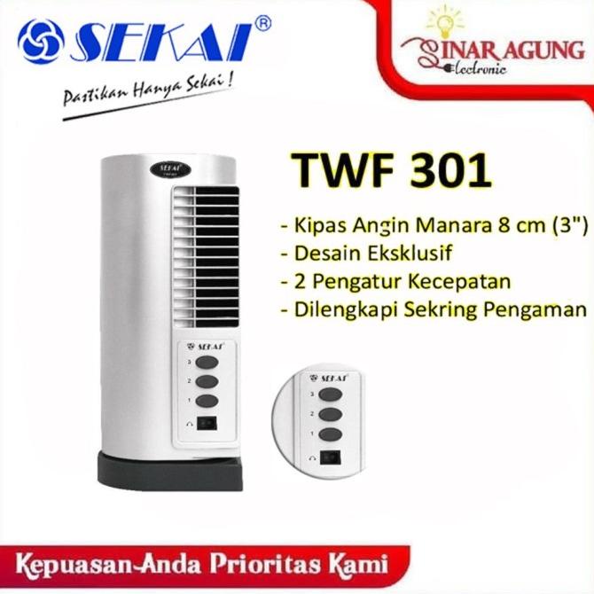 SEKAI KIPAS ANGIN BERDIRI TWF 301 TOWER FAN 25WATT [GARANSI RESMI]