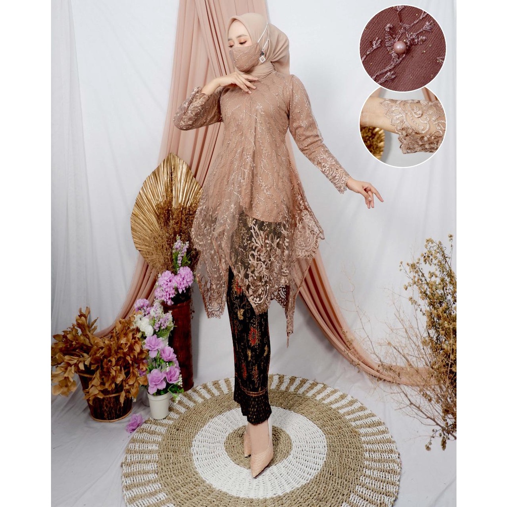(COD) - SETELAN KEBAYA MODERN - SET TUNIK TILLE BUSUI MODERN - BAJU KEBAYA MODERN - KEBAYA WISUDA - ATASAN KEBAYA BRUKAT - BAJU KEBAYA BRUKAT - KEBAYA BROKAT - KEBAYA TILLE - KEBAYA WISUDA - TUNIK TILLE BUSUI- KEBAYA TUNIK JUBRAY-KEBAYA MODERN BY KIRANAOL-7
